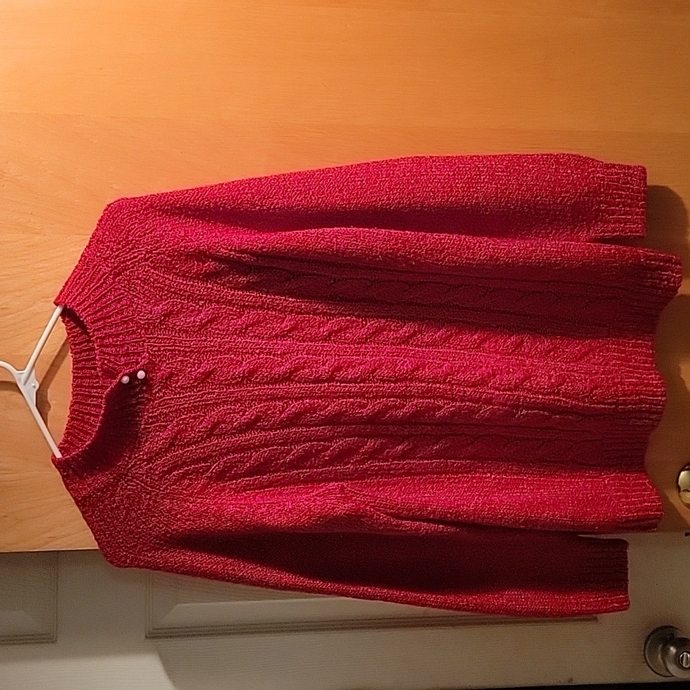Red Jennifer Moore Sweater